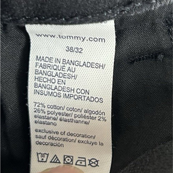 New Tommy Hilfiger THFlex Slim Mens Black Size 38x32 Jeans Stretch Denim NWT1092 - Picture 11 of 14